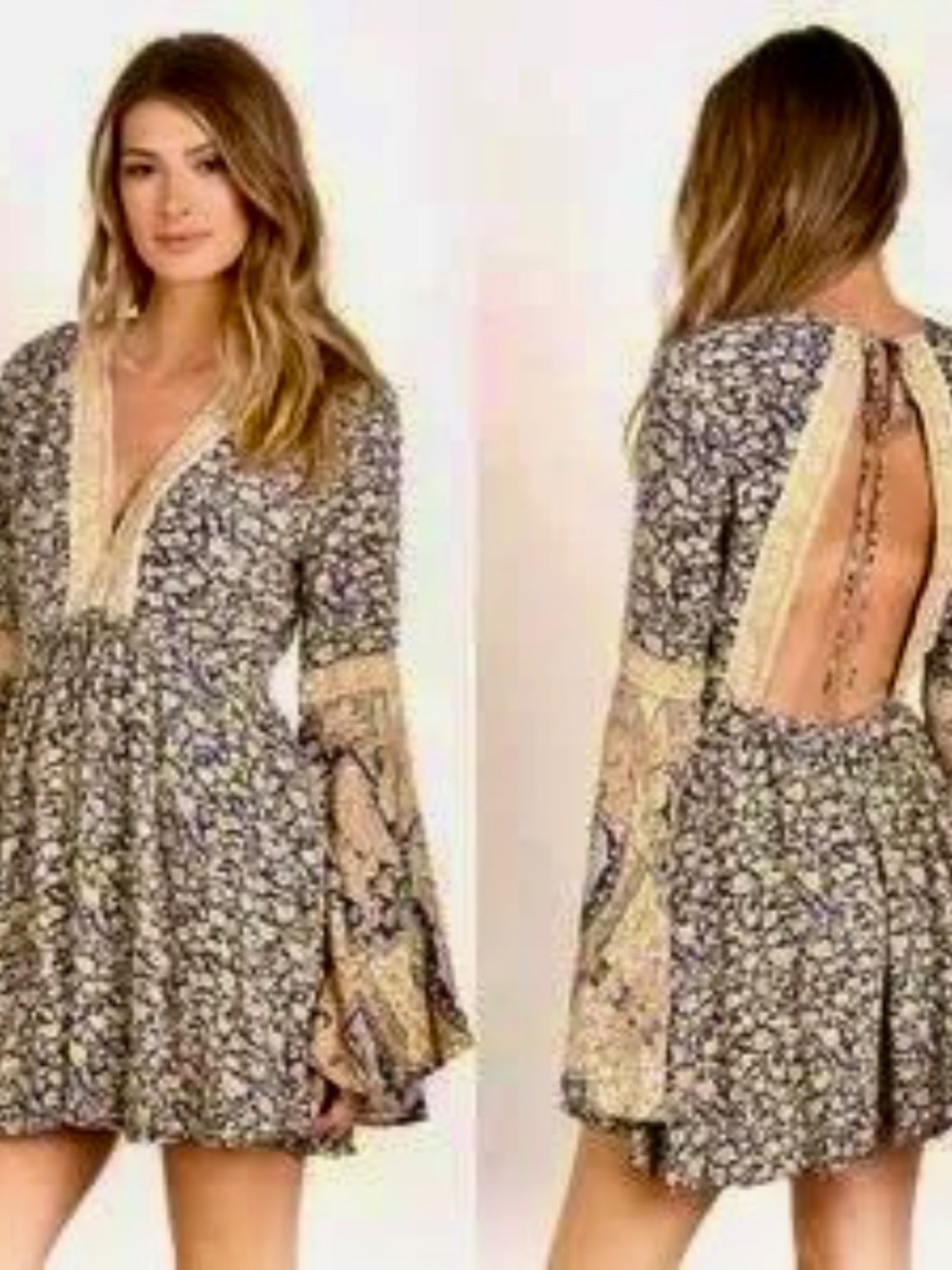 Free People Multicolor Once Upon A Time Romper, Medium